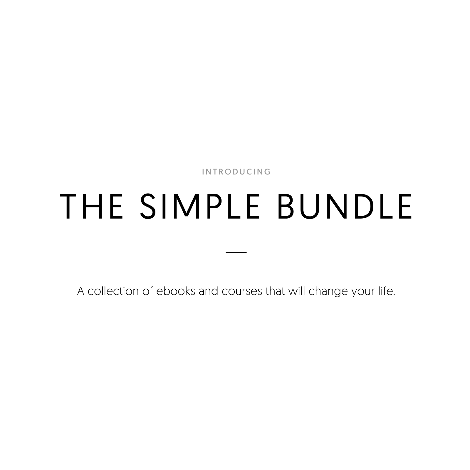 The Simple Bundle